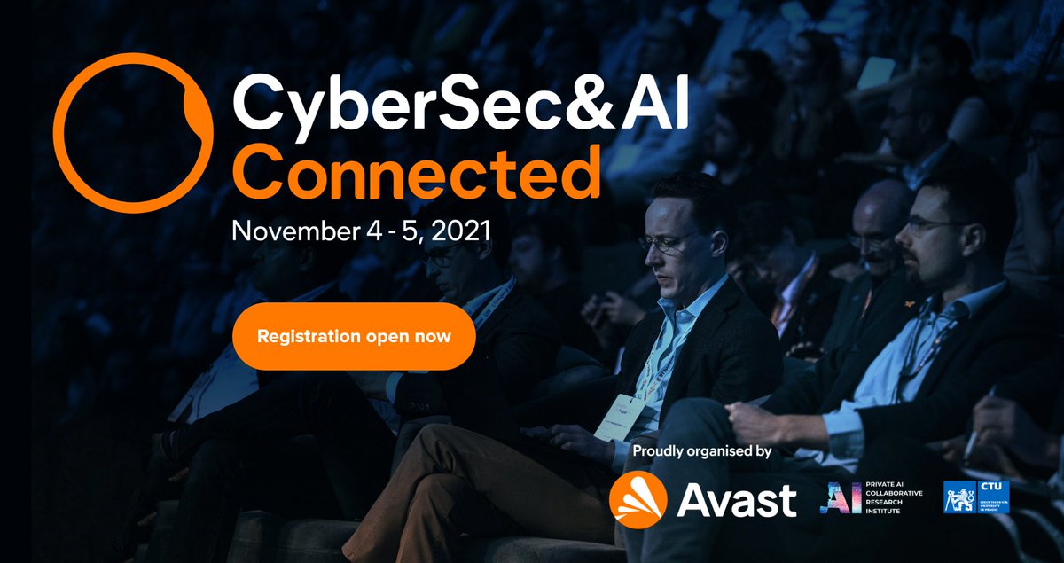 Avast's tweet image. #CybersecAI, powered by #Avast, is coming soon!

One of the biggest and most influential technology summits will be celebrated on 4-5 November.
Meet the lineup of experts for the third edition 👉 ava.st/3joPv8V

Get your ticket now 🎟: ava.st/3pnrpPV