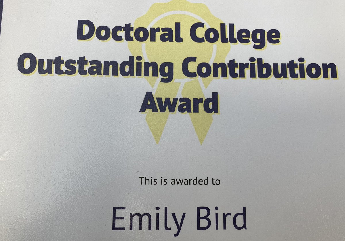 EmilyBirdBU's tweet photo. Thanks so much to the awesome @BU_BAArchAnth department for nominating me for the Doctoral College Outstanding Contribution Award. It has truly made my day and definitely feeling the love!! #DCOCA #BUDoctoralCollege @bournemouthuni @DrJuliaTaylor @DrFionaKnight https://t.co/LnOdvT13mZ