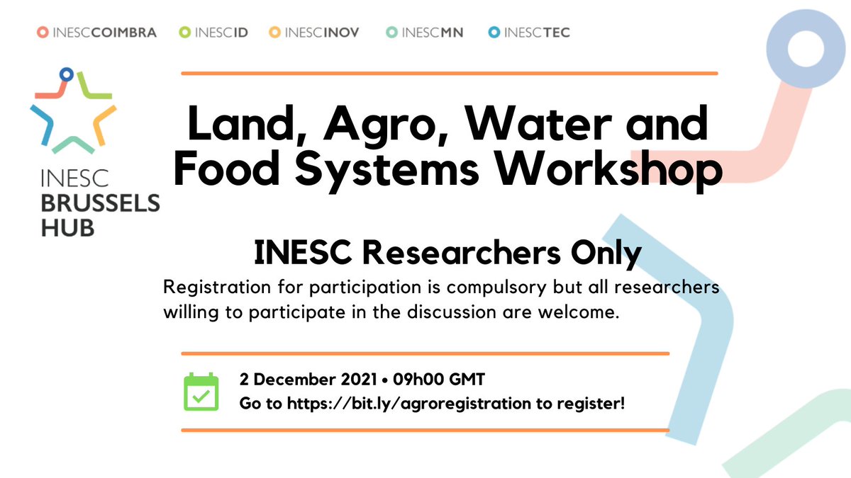This December our WG #AGRO is hosting an #INESC researchers-only workshop on #LAWF systems. If you are an INESC researcher and want to participate in the event make sure to register now!
