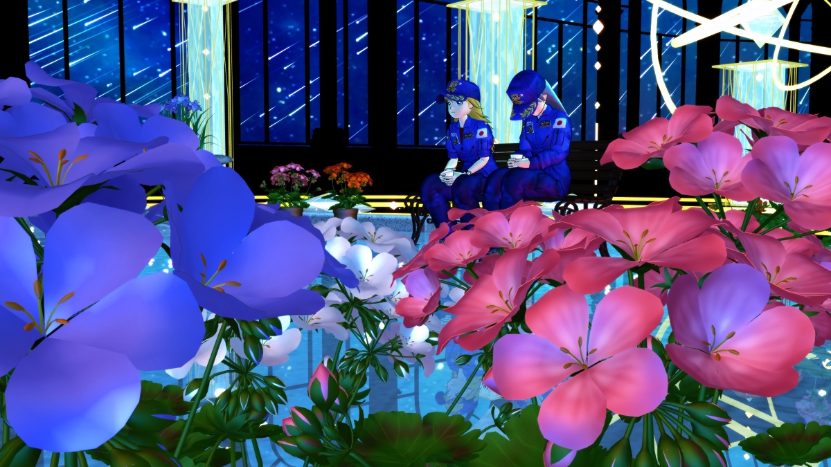 cyanP's tweet photo. スターラスターガール 新作動画投稿しました! #cyanP #スターラスターガール #アイドルマスター #MikuMikuDance #MMDm@ster #星井美希 #如月千早 #JAXA https://t.co/4o2Hz92iK4 https://t.co/X1VHJjrjSe