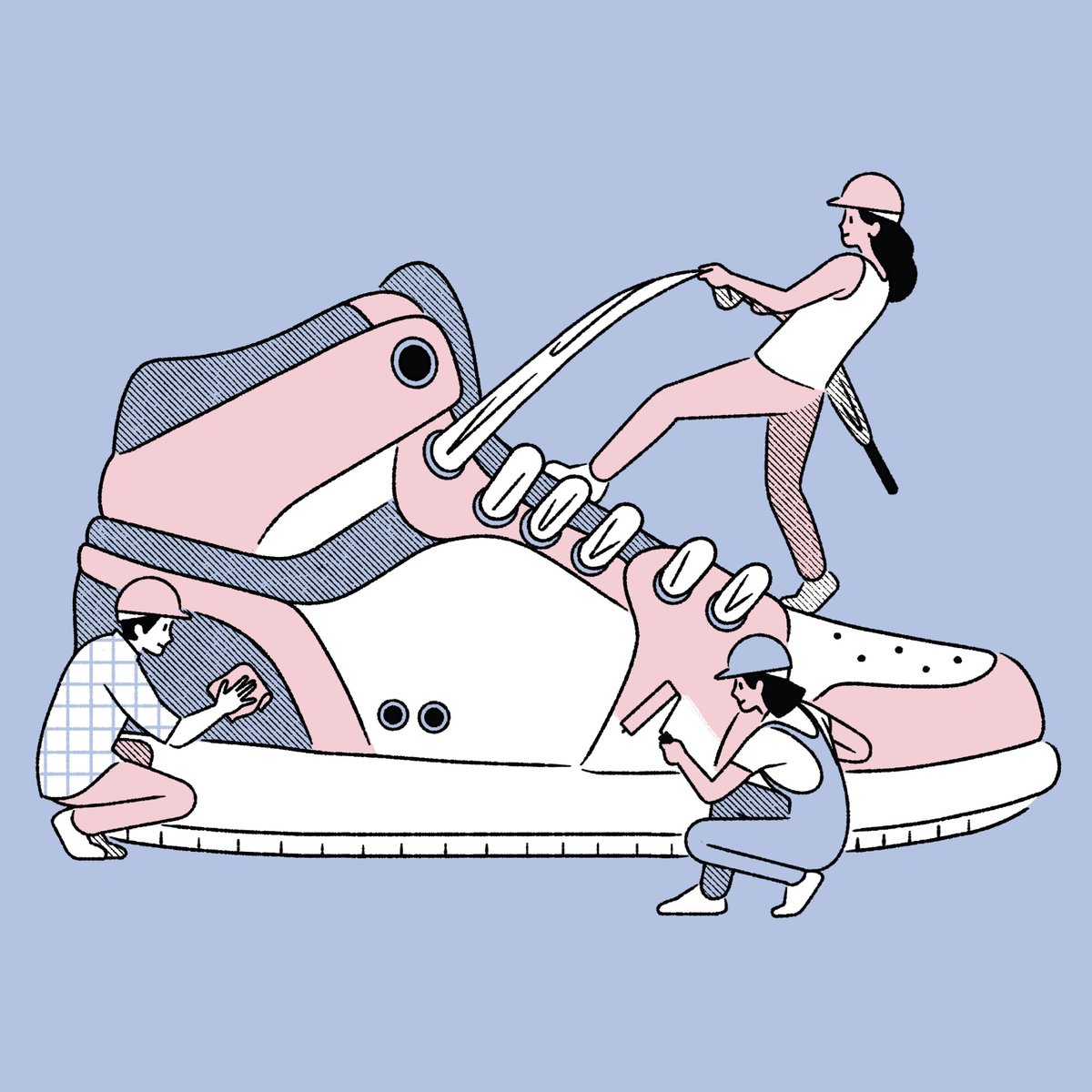 Un’anteprima del nuovo numero di D in edicola sabato con <a href="/repubblica/">Repubblica</a>.
Ho disegnato una serie di illustrazioni per un articolo sul ciclo di vita delle sneakers.

#illustration #art #drawing #artist #digitalart #artwork #illustrator #design #draw #artoftheday #procreate