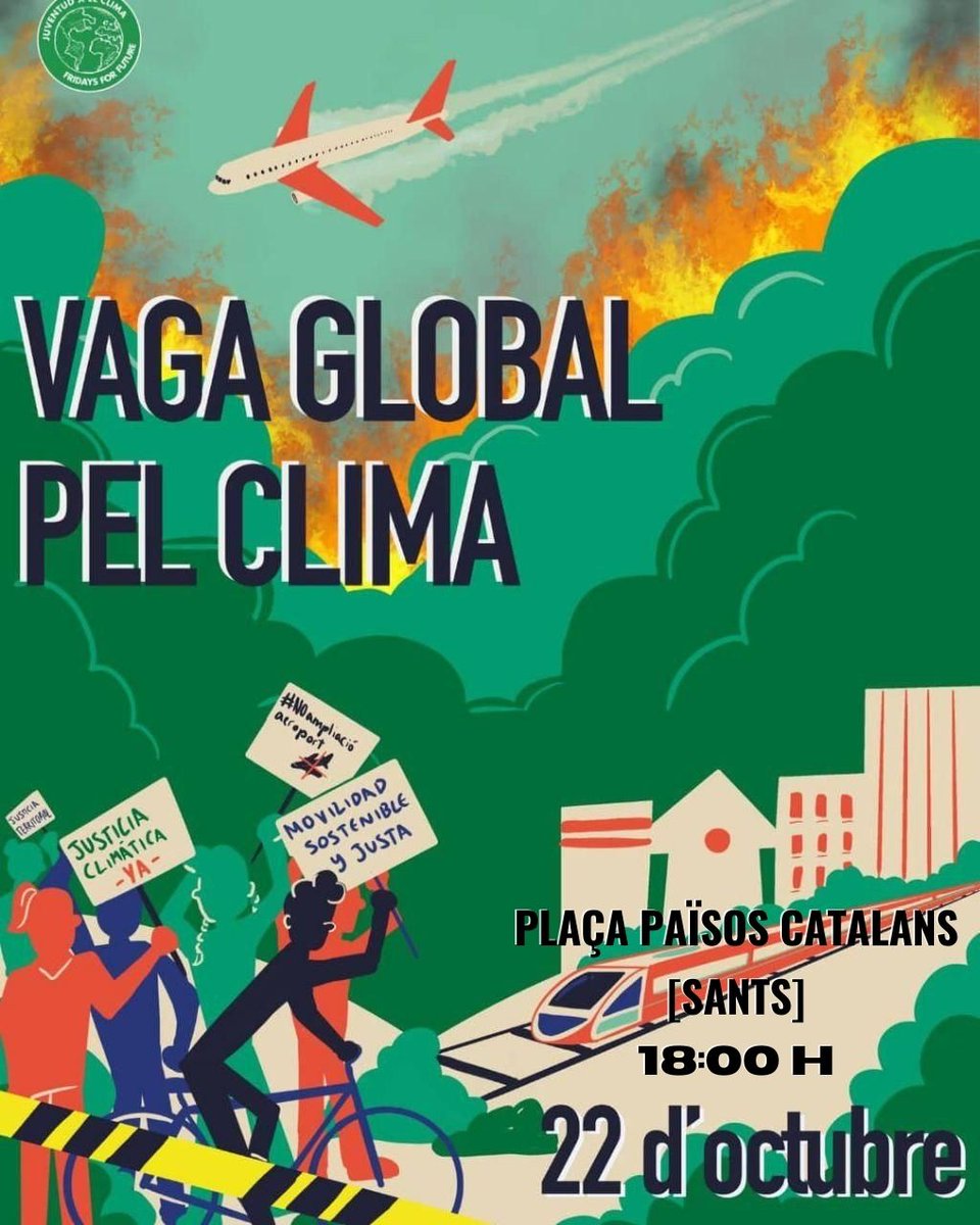 Demà tornem a sortir als carrers! #GlobalStrike ✊
Però, per què tornem als carrers aquest #220 ? No només s'apropa la #COP26, sinó que a sobre la majoria de propostes de "recuperació" de la mobilitat després de la covid-19 es basen en falses solucions. 

T'ho expliquem 👇