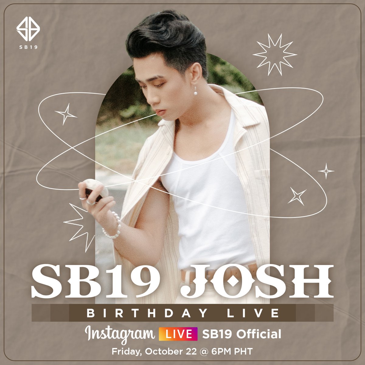 SB19Official's tweet photo. 🎂 #SB19JOSHBirthdayLive

Join #SB19_JOSH’s Birthday Live tomorrow at 6PM on #SB19 Official Instagram account! See you, A'TIN 🥳 https://t.co/NOoPDkHg2v