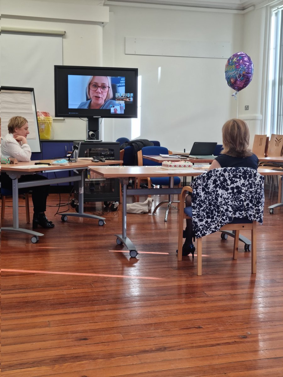 JenniferMcBrat's tweet photo. A retirement farewell to the one and only Pauline Mulholland lead dietitian of setrust. We will miss her words and wisdom and positive promotion of dietitians across NI. #setrust #jennykeane #BDA #bdani https://t.co/hXAML5PaAt
