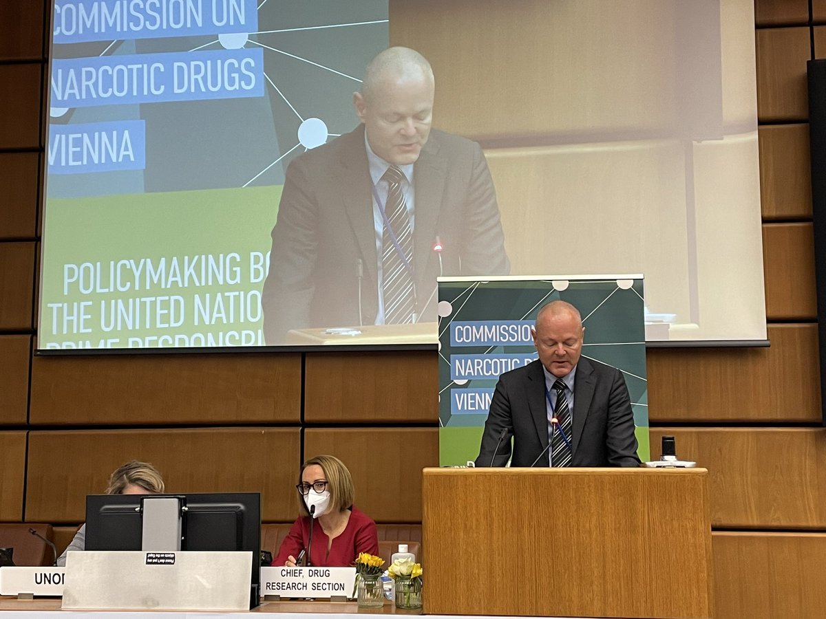 UNODC_CND's tweet photo. @CND_tweets thematic discussions are ongoing with Leif Villadsen @UNICRI and Dawn Wilkes @UPU_UN #2019MinDec #CND64 #CND2021. Webcast: https://t.co/pWkDlDmAnm https://t.co/6MzlnnHsXy