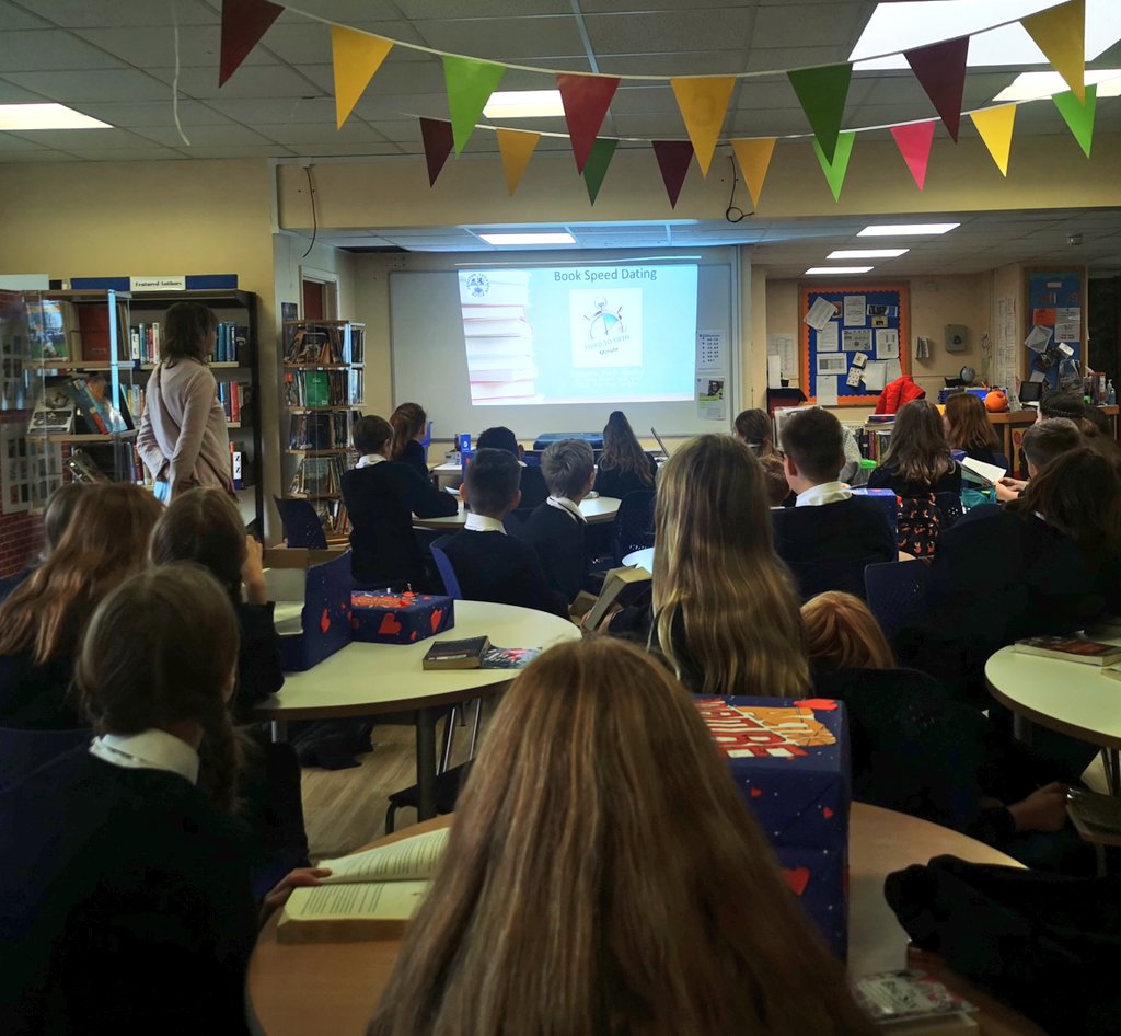 LibraryTmhs's tweet photo. Our Year 7 pupils loved our #Book Speed Dating activity for #BookWeek2021. Thank you https://t.co/BWs8aFqTvN for the initial idea! #GreatSchoolLibraries #LibraryActivity #LibraryLife #School2021 https://t.co/ZtlzvHqt8y