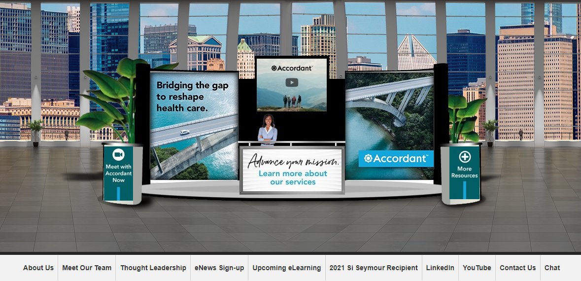 You'll find so many resources when you stop by our AHP virtual booth today, including at least one of our team members. Enter the virtual exhibit hall through the conference home page to find the Accordant booth. Hope to see you today!
Stop by: ow.ly/jtmo50GuQaJ