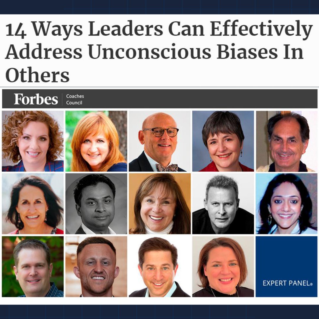 What an honor to share thoughts on such an important topic as unconscious bias! 

Check out these pretty formidable ways of moving into discussion around bias. bit.ly/3ngQFEv
 
#gamechange #gamechangers #GCGRS #ForbesCoachesCouncil #addressingbias #unconsciousbias