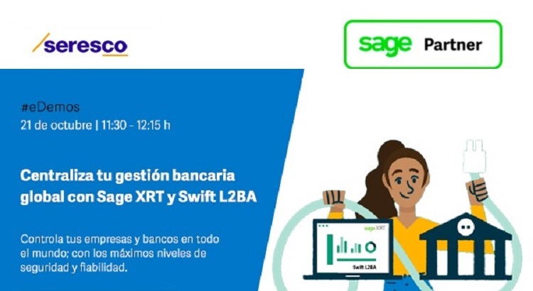 seresco's tweet photo. ¡Ha llegado el día!🗓️21/10 a las 11.30h @seresco te invita a la #eDemos de @SageSpain: 'Gestiona tus cobros y pagos a nivel global y mejora la visibilidad de tus flujos financieros con #SageXRT y #Swift'

¡Aprende a mejorar la #tesorería de tu empresa! ➡️https://t.co/tBoGygbYFd https://t.co/pPvbOZHgnu
