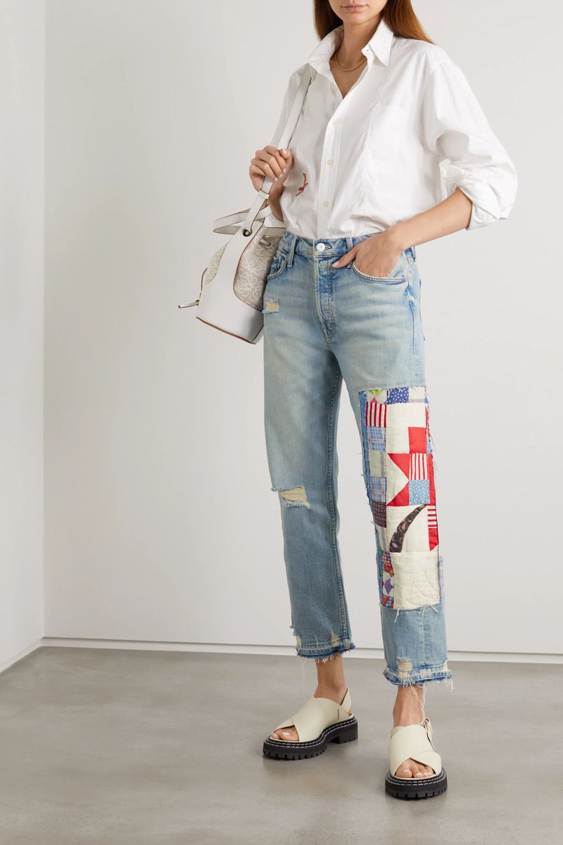 denimology's tweet photo. Mother + NET SUSTAIN + Carolyn Murphy Collaboration - https://t.co/GBesoMIEHC @motherdenim #carolynmurphy #collaboration @netaporter #sustainable #circularity #patchworkjeans #availablenow #womensjeans #denimskirt #capsulecollection https://t.co/cuCI9HJ7Nq
