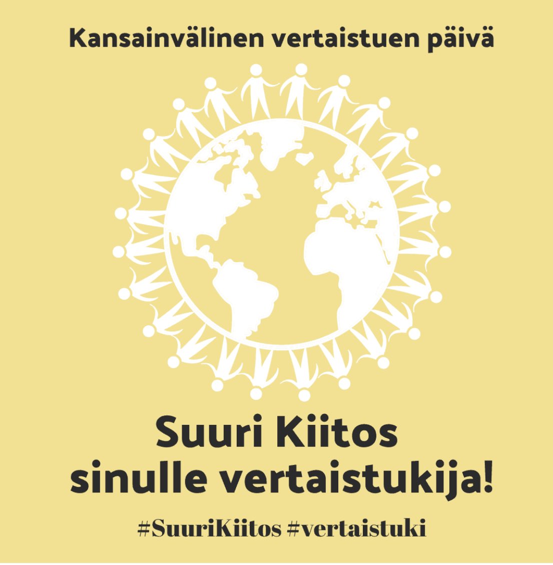 Sydanft's tweet photo. Hyvää kansainvälistä vertaistuen päivää (Global Peer Support Celebration Day). Tänään erityisesti kiitämme kaikkia vertaistukijoita, jotka toimivat sydänpotilaiden ja -kuntoutujien hyvinvoinnin tukena. #vertaistuki #kokemusasiantuntija #vertaistukija https://t.co/mJlvJzSYbO