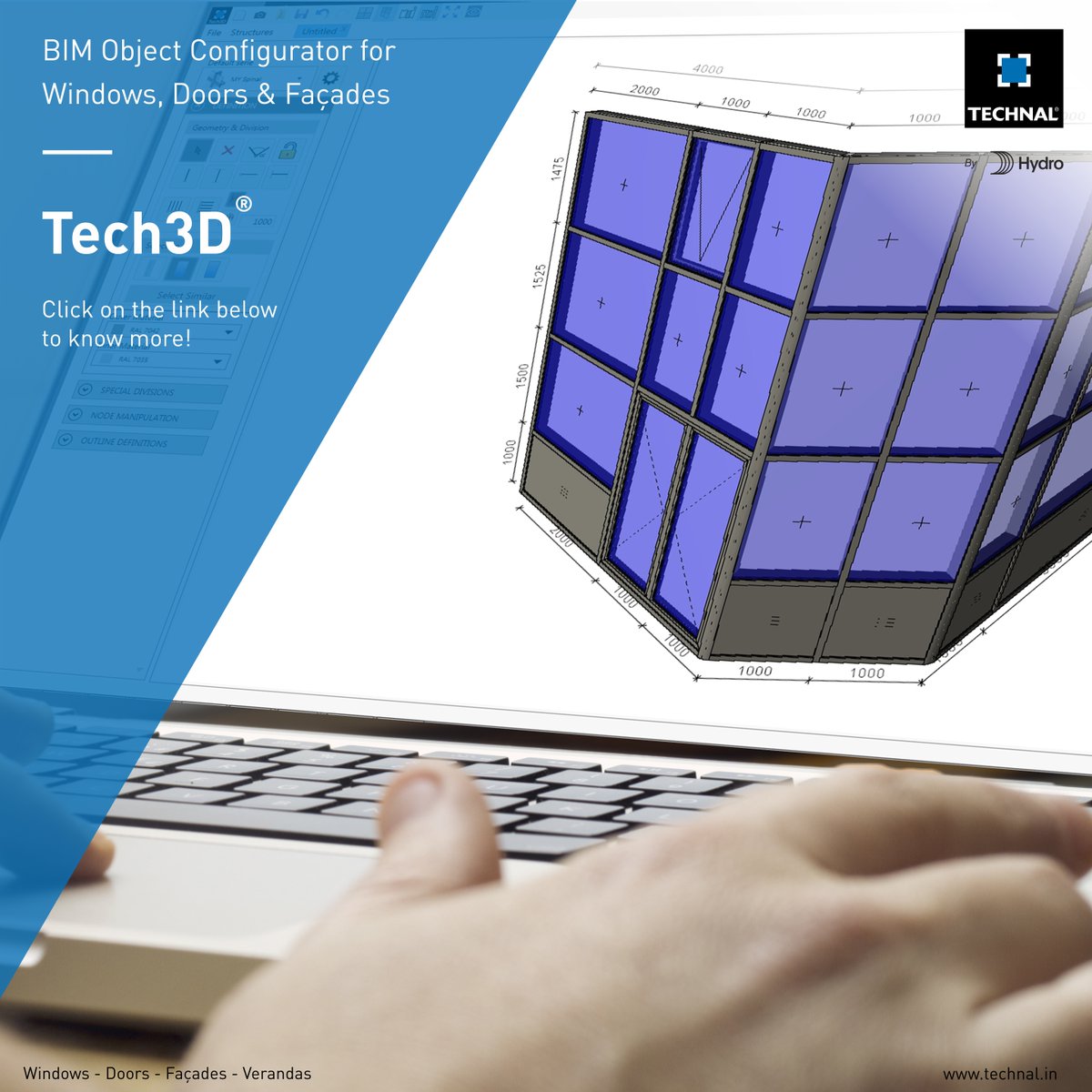 IndiaHydro's tweet photo. Tech3D – an exclusive 3D BIM objects configurator for windows, doors & façades for Architects & Consultants.
ME Consultant magazine explains exactly how this tool can be beneficial to information exchange between different stakeholders.
https://t.co/ff076J4GMI
#tech3d #technal https://t.co/cQvtc3Do99