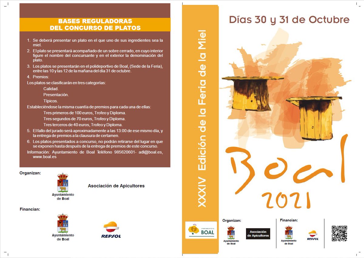 Programa de la #feriadelamiel de #Boal