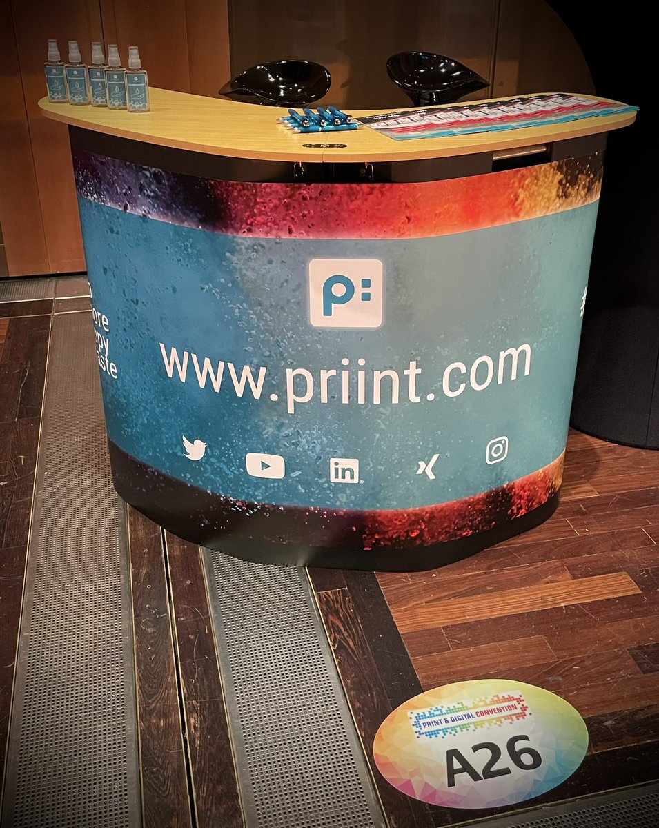 SHardung's tweet image. Everthing is set up for the final Day at the  #PrintDigitalCon feel free to drop by for a chat or send me a Message if I‘m not around 😀