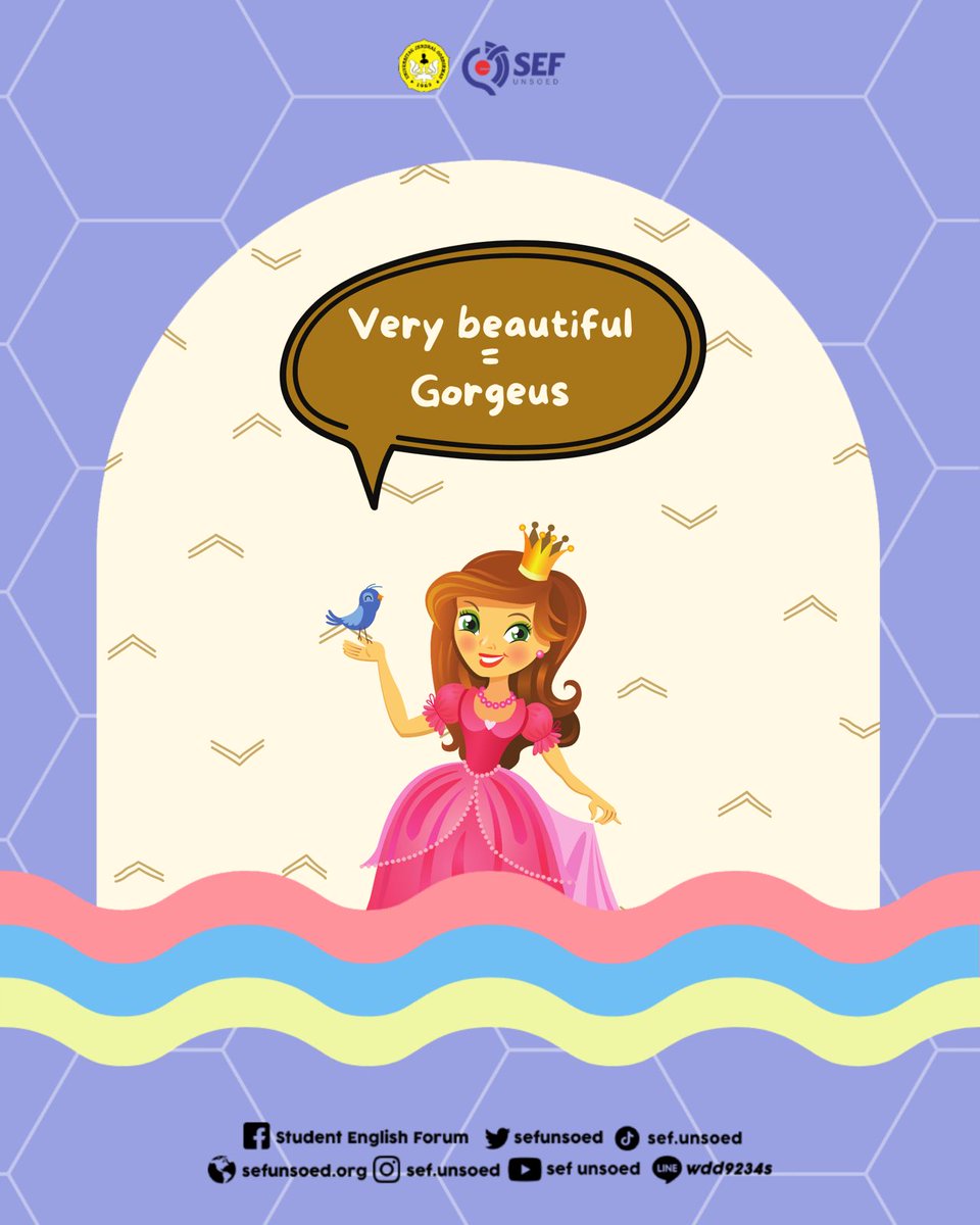 sefunsoed's tweet image. #learnenglish #englishknowledge #vocabulary #SEFUnsoed2021Period #SEFUnsoed #StudentEnglishForum #EnglishClub #UNSOED #Purwokerto
