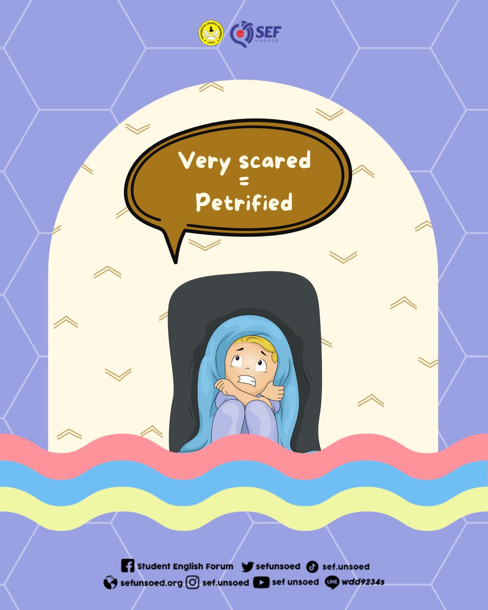sefunsoed's tweet image. #learnenglish #englishknowledge #vocabulary #SEFUnsoed2021Period #SEFUnsoed #StudentEnglishForum #EnglishClub #UNSOED #Purwokerto