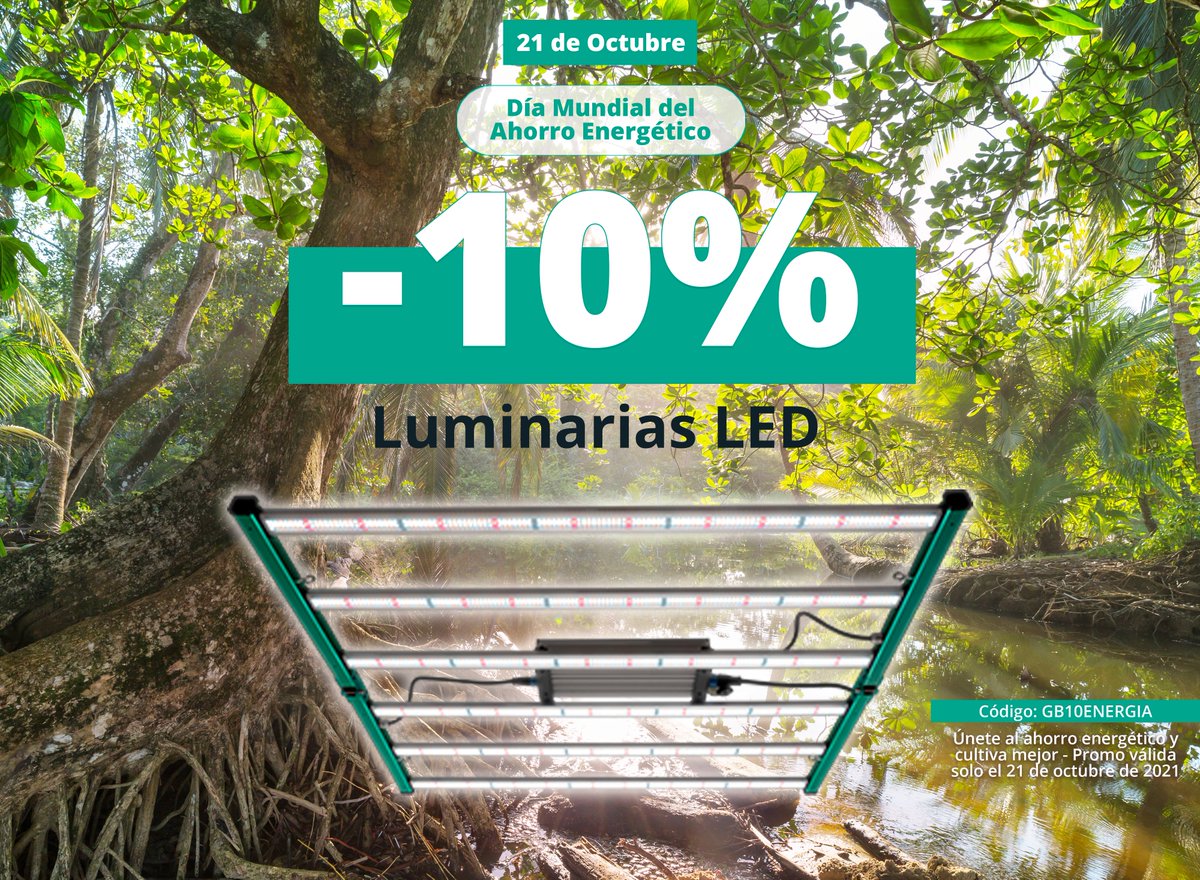 growbarato's tweet photo. #Diamundialdelahorraenergetico #Ahorra #Energía y #Cultiva Mejor con #GBTheGreenBrand

Solo hoy #21deoctubre de 2021 llévate un -10% de #descuentoEXTRA en toda la #luminariaLED de nuestra web utilizando el código de descuento: GB10ENERGIA https://t.co/VjI4QIzgQX