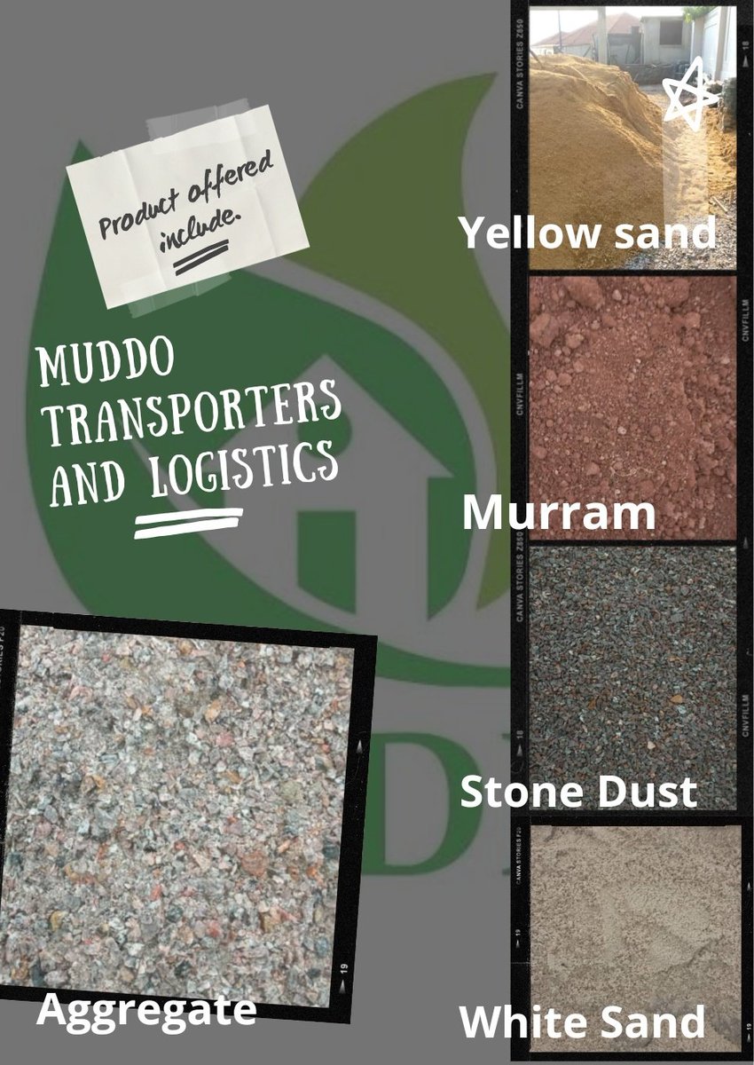 Are you a contractor,builder or future house owner,look no further than <a href="/MuddoLtd/">Muddo Transporters and Logistics</a> for all your needs. 
#Muddo