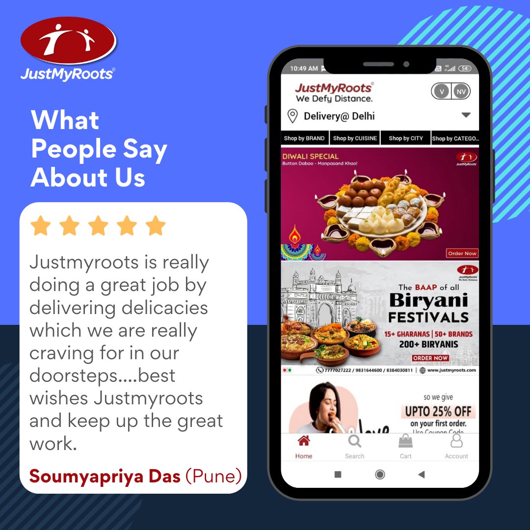 Just_My_Roots's tweet photo. Nothing makes us happier than extending a memorable experience! Thank you, Mr Soumyapriya Das. Your kind words surely inspired us 🙂
#CustomerReviews #Testimonial #JustMyRoots #Reviews #HappyCustomers #happ #Testimonials #MemoryLanes #WeDefyDistance https://t.co/qpWzajfEbe