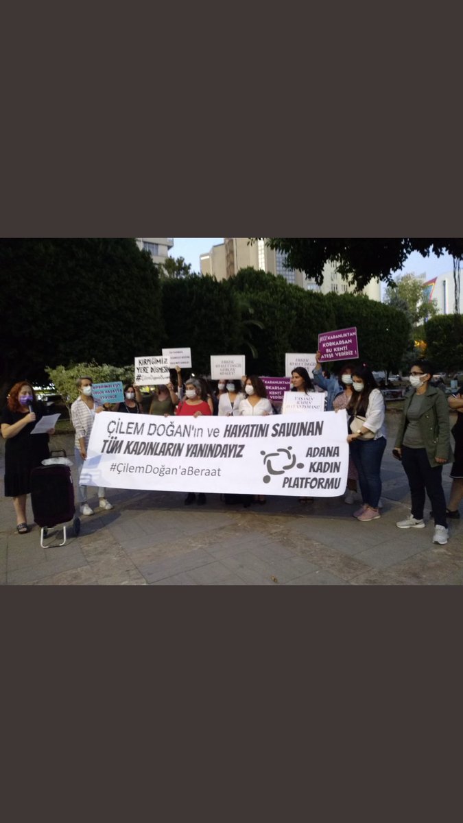 #CilemDoğanaBeraat 
Hayatını savunan tüm kadınların yanındayız !