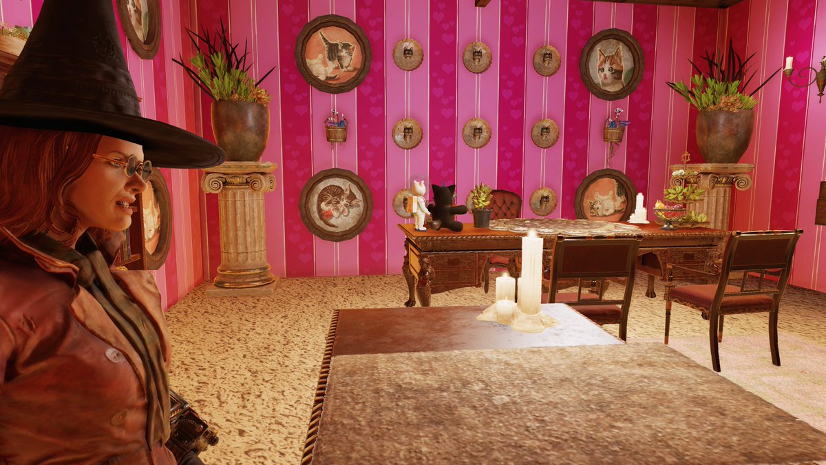 chalklimestone's tweet photo. I was practicing my transfiguration in the Gryffindor common room when UMBRIDGE spied through the floo network and gave me detention for my broom being too close to the fire! Codswallop, if you ask me!

#Gorgetown76 #Fallout76 #Fallout76Camp #Gryffindor #HarryPotter #XboxOne https://t.co/tBrlcteizF