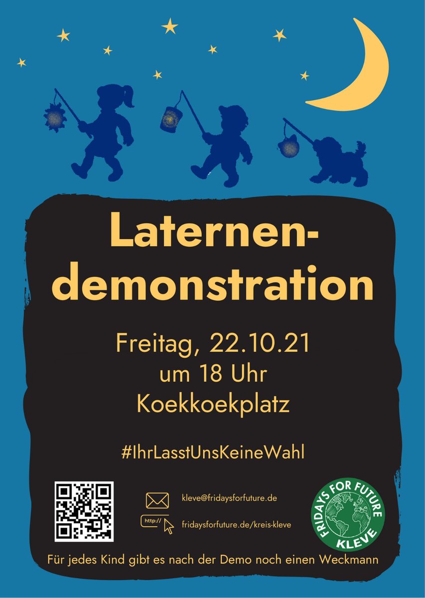 FFF_Kleve's tweet photo. Morgen ist es soweit! 
Wir gehen wieder auf die Straße, aber diesmal etwas anders. 
#IhrLasstUnsKeineWahl https://t.co/Mo4GysEpBS