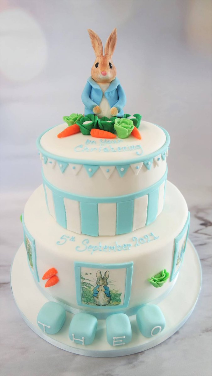 CraftyCakesSW's tweet photo. You cannot go wrong with good old Pete Rabbit π° This is one of our favourite Christening cake designs and we hope Theo and his family had a wonderful day βͺ
#bespokecakeexeter #christeningcake #christening #peterrabbit #vegetables #blueandwhite #craftycakesexeter https://t.co/nQYS4DldNs