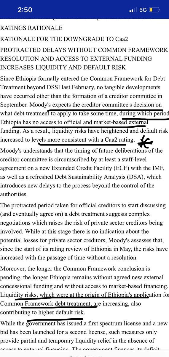 henokgabisa's tweet photo. ETHIOPIA’s CREDIT RATING DOWNGRADED AGAIN!

IMPLICATIONS:

1. No access to external funding. No new agreed concessional funding!

2. Higher chances of Liquidity risks!

A nation that is run by criminal is doomed to go BANKRUPT

Biyyi Obbo Abiy Ahmed karaarutti jirti

#ITTI_MUDDI https://t.co/cPDRT5AkKH