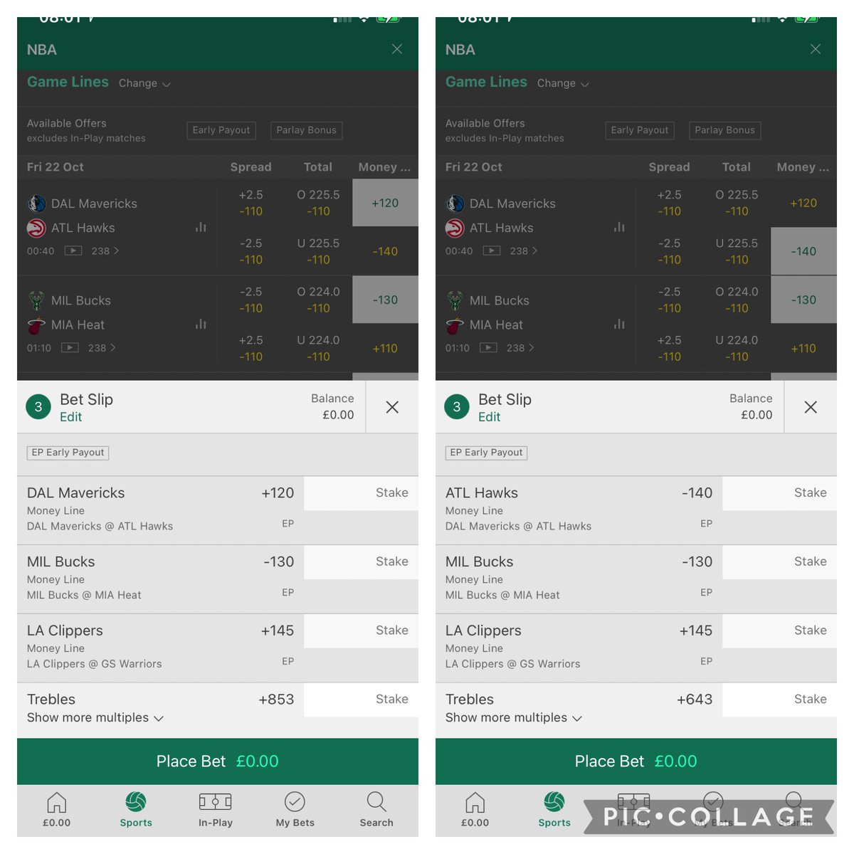 OffeJunior's tweet photo. Guys if you want try to win some money try this parlay nba picks for today match that I have made for you , for each one just in case you are not confidence with the picks my recommandations is to start with a lower budget  #DKSportsbook #nba #parlay #odds #DraftKings #betway https://t.co/yxndBUrHyr