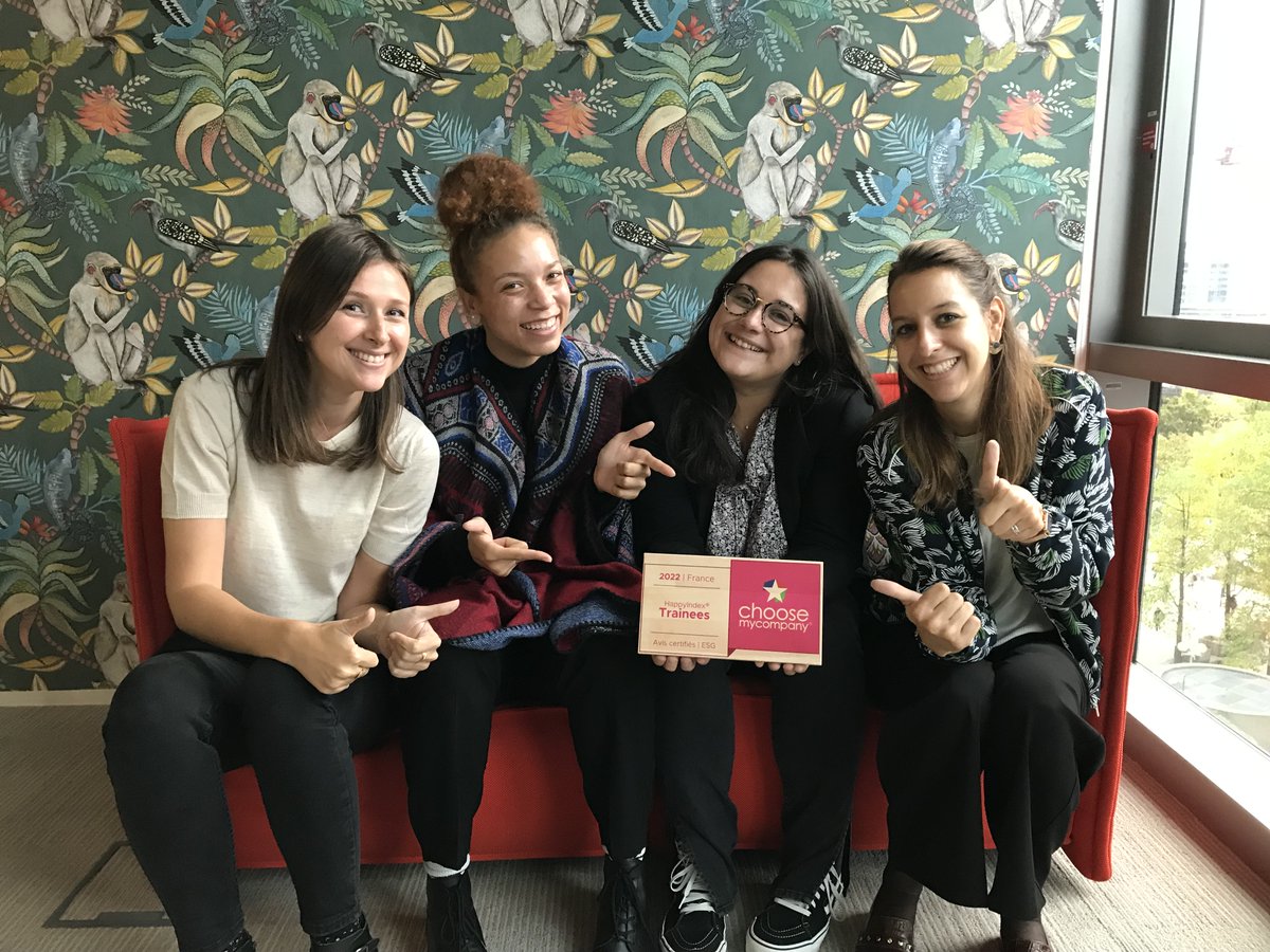 🏆 Chez Mazars, les #stagiaires sont happy 😁

➡️ Nous sommes classés 9e parmi les entreprises qui ont 200 à 499 stagiaires.
➡️ 88,5% d'entre eux nous recommandent.
Grâce à eux, Mazars est labellisé <a href="/HappyTrainees/">HappyTraineesIndex</a> par <a href="/choosemycompany/">CMC_NEWS</a> 👏👏

Découvrez : mz.rs/3ASLf7L