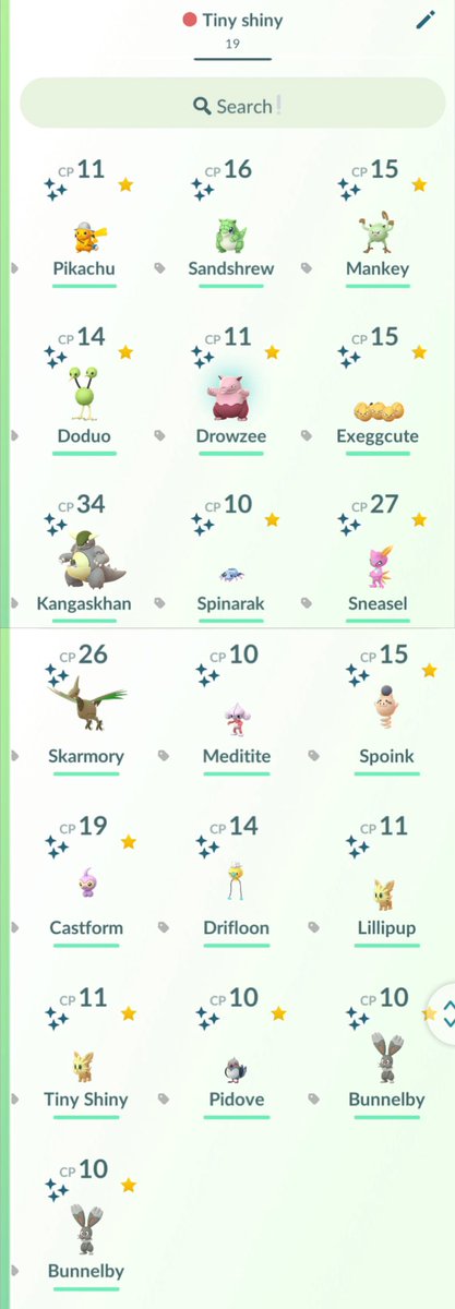 Bonquisha888888's tweet image. Love level 1 shinies 😍
What does everyone’s collection look like? (Excluding community day Pokémon) 

#PokemonGO #ShinyPokemon #Drowzee