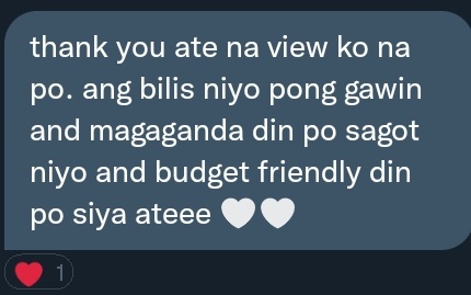 acadbuddy_reese's tweet image. Feedback from my first client! I&apos;m so happy hihi. Thank you for the trust. ❤
#AcadWeese (Sanaysay at Pananaliksik)