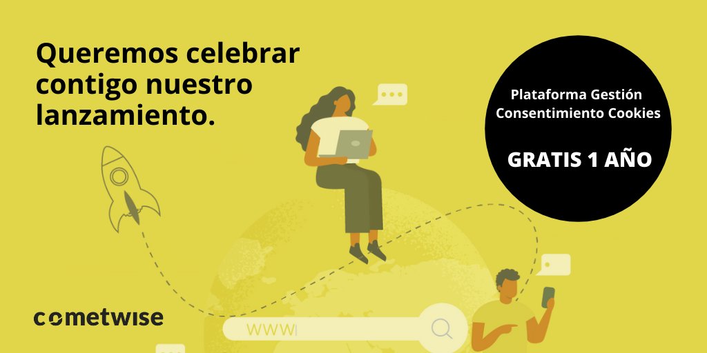 cometwise_esp's tweet image. ‼️GRATIS‼️ Plataforma de gestión del consentimiento de #cookies durante 1 AÑO, si contratas nuestros planes para🖥️#páginasweb o🛒#tiendasonline hasta 31/12/2021.

ℹ️ Regístrate en cometwise.com/#/register

#textoslegales #transparenciadigital #CMP #rgpd
#ecommerce #trlgdcu #lssice