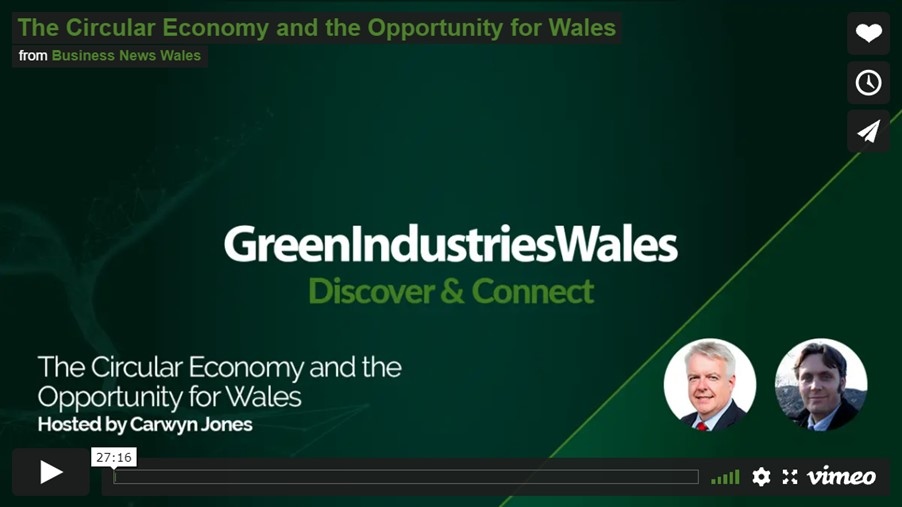 Today's video interview: "The Circular Economy and the Opportunity for Wales" - Hosted by Carwyn Jones, Wales's former First Minister, with guest Eifion Williams CEO Circular Economy Wales: tinyurl.com/28cn6n3f