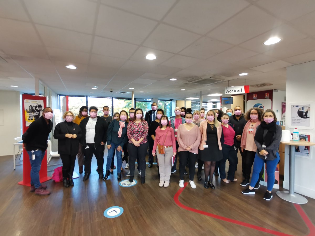 Edouardnicot's tweet photo. #lePole emploi d'Aulnay-sous-Bois est #OctobreRose2021. https://t.co/OA8NzX8YvL