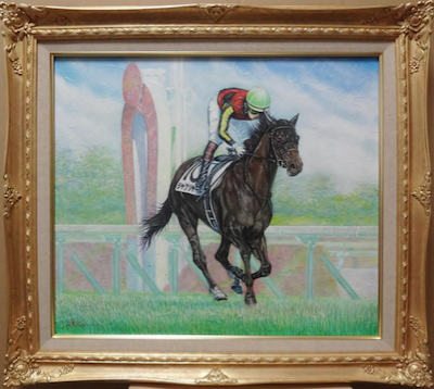 sala__art's tweet photo. シャフリヤール日本ダービー愛馬油彩画が完成。サラブレッドライフHPにて取り扱っています。時が止まった様な瞬間の存在が描かれ独特な作風となっています。
 
→https://t.co/cGDClyTQUU
#シャフリヤール  
#日本ダービー
#競馬絵画
#サンデーサラブレッドクラブ
#サラブレッドライフ
#上鈴木正一 https://t.co/2IrVVcAqcS