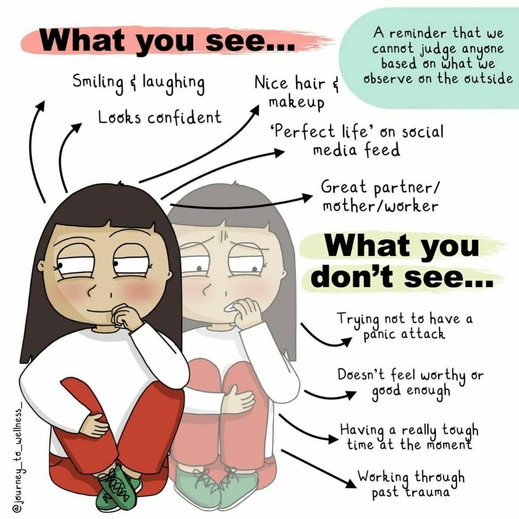 Important reminder- don’t judge people based on what you see on the outside. 

#bekind #dontjudge #behindthefront