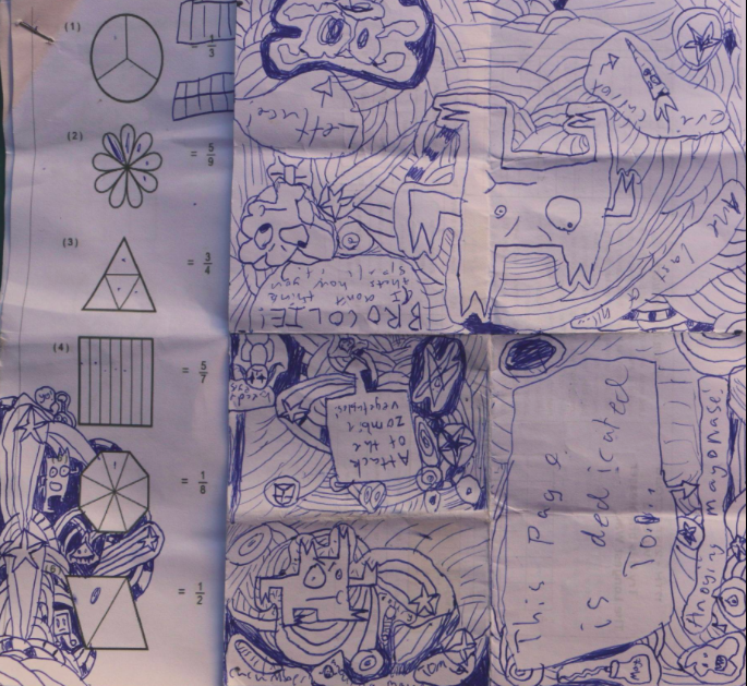 ruth_mcmonagle's tweet photo. This is what one of the urchins did in maths today.
#notmaths https://t.co/O0udbrynq0