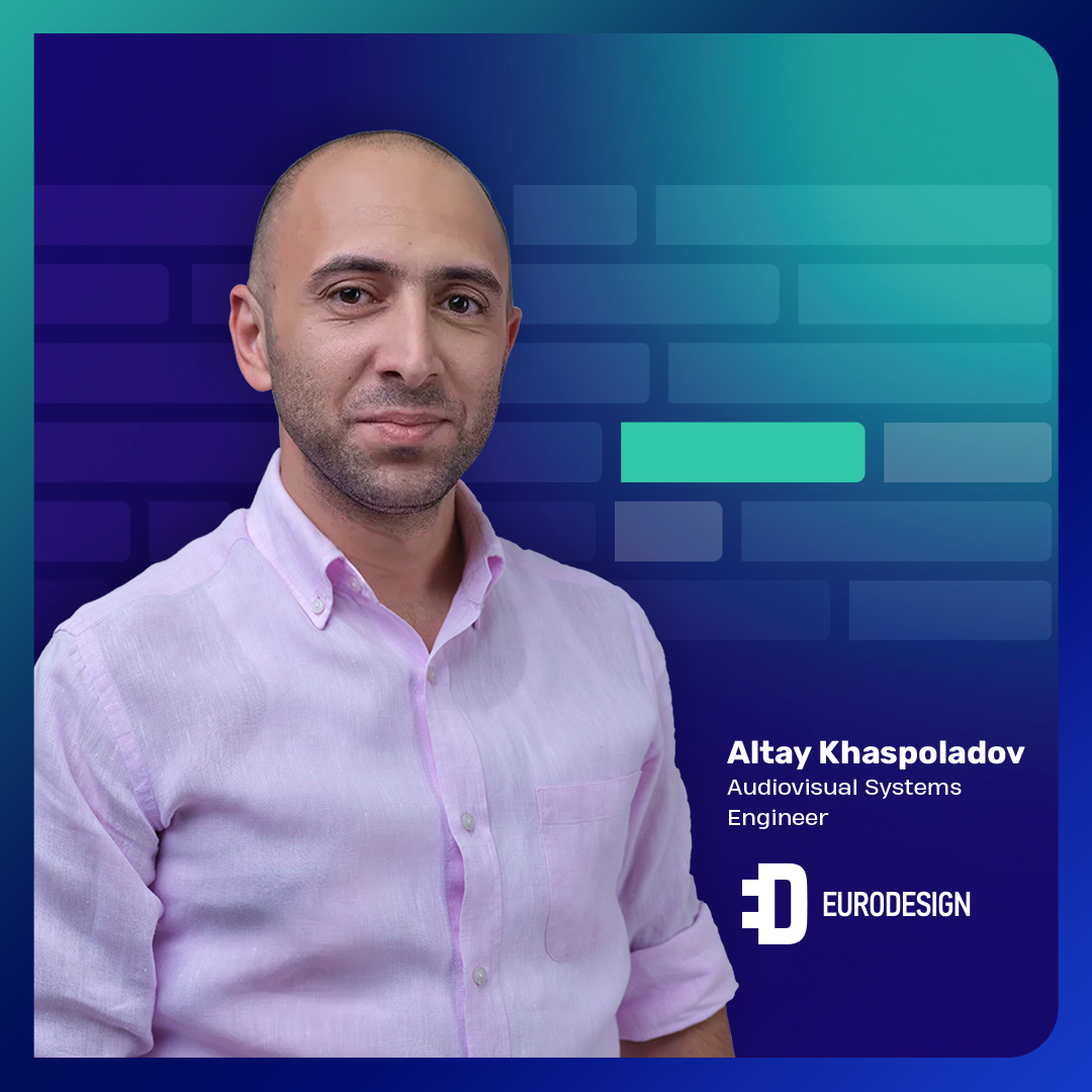 EurodesignC's tweet photo. Altay Khaspoladov is a professional engineer of audiovisual systems with wealth of experience in IT.
Altay has created multipurpose, complex technological infrastructure in dozens of local and international projects. 
#eurodesign #eurodesigncsc #ed #it
#itservices https://t.co/QErcAhDE0b