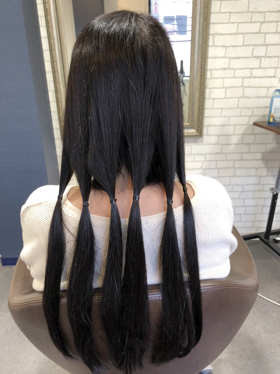 maa0803maa's tweet photo. 誰かの笑顔になりますように

(*˙˘˙*)❥❥

#ヘアドネーション
#31cm以上 https://t.co/mAohzvYqDJ