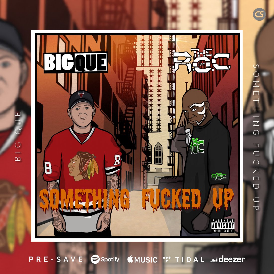 AdrianQue's tweet photo. PRE SAVE for Monday 25th
Something Fucked Up feat. The R.O.C.
https://t.co/7OXdCgh57e

@iamtheroc @MadnessRecords0 @majikninjaent 

#BigQue #TheROC #MajikNinjaEntertainment #MNE #Rap #HipHop #UndergroundHipHop #Horrorcore #Spotify #AppleMusic #TikTok #London #UK #Detroit #USA https://t.co/hmLdBBEWUx
