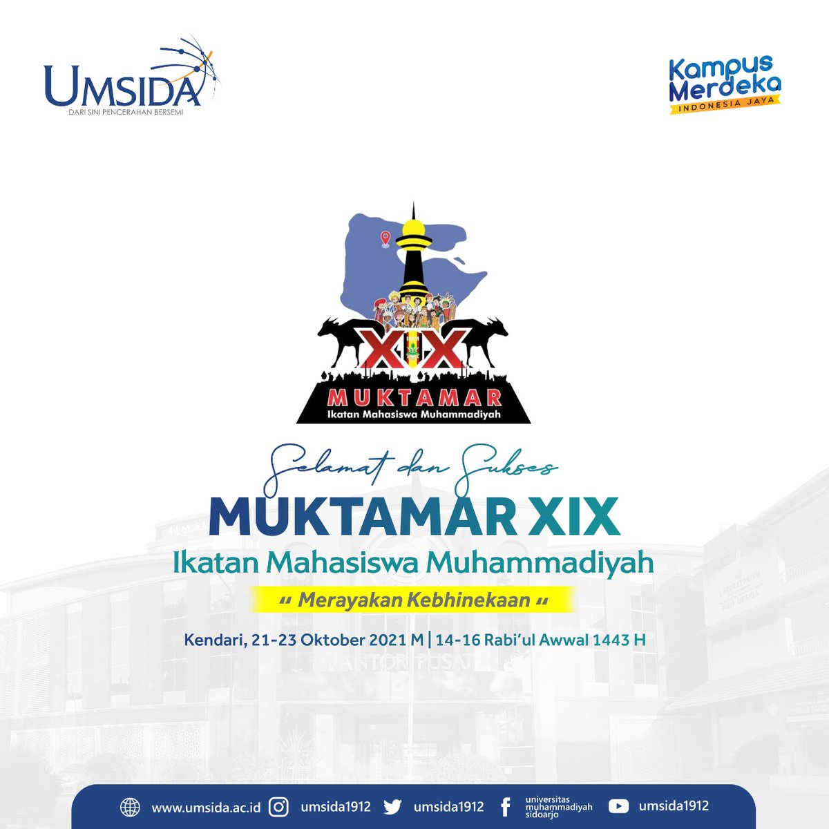 jimbrons's tweet photo. Selamat &amp; Sukses

#UMSIDA 
#ikhtiarseratuspersen
#sukseskanbersama 
#muktamar18imm 
#immkendari 
#immsultra 
#immindonesia https://t.co/DIJ4kfxepb https://t.co/UHYUJQmK8r