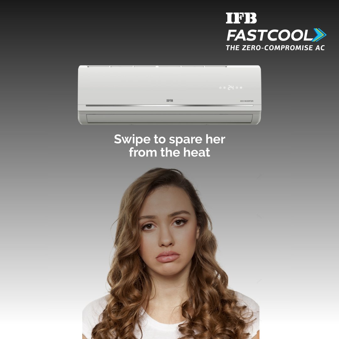 IFBAppliances's tweet photo. #SetYourselfFree from the parching heat with Heavy Duty Twin Inverter compressor that cools efficiently even at 58°C!
#IFB #IFBAC #AirConditioner #ComfortInYourControl #IFBAppliances #ZeroCompromiseAC #FastCool #IFBFastCool #AirQuality #Cooling #IndoorAirQuality #FreshAir https://t.co/6RnIvREo1C