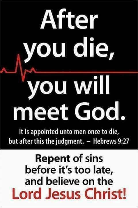 m13274583's tweet photo. TIME IS SHORT, EVEN SHORTER ETERNALLY FOR THE WICKED, UNLESS THEY REPENT BE SAVED. 
ROMANS 10:9-13

GOD IS ANGRY AT THE WICKED EVERYDAY.
PSALM 7:11 https://t.co/eUKvP1IXbL
