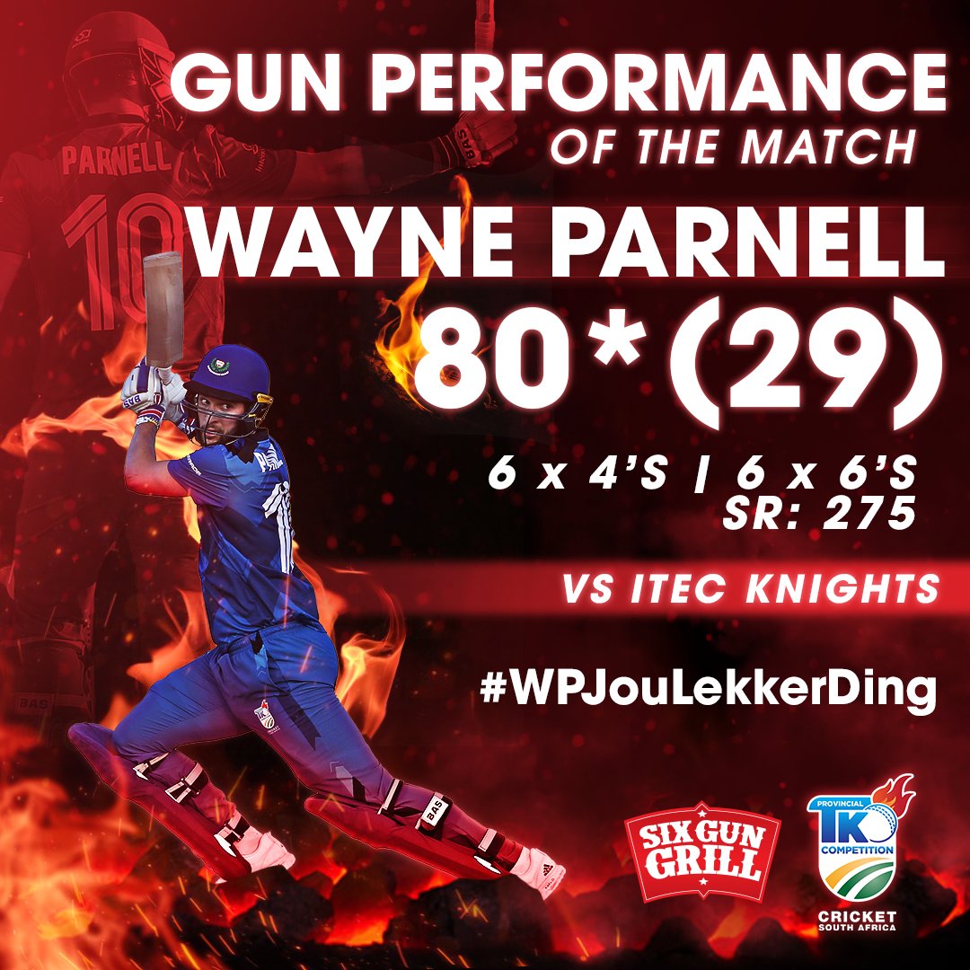 WP_Blitz's tweet image. It might not have been in a winning cause, but there's no denying, THAT was a Gun Performance from our Captain @WayneParnell in the quarter-finals #GunPerformance