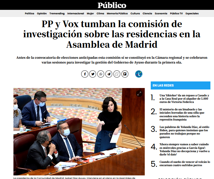 EconoCabreado's tweet photo. ✅PP, VOX y Ana Rosa culparon a @PabloIglesias de lo que pasó en las residencias
✅PP y VOX votan en contra de investigar qué paso realmente
✅Hoy Ayuso les paga 15 millones de euros de nuestros impuestos a las residencias privadas

Así funciona esto... https://t.co/DqxeLnAzAE