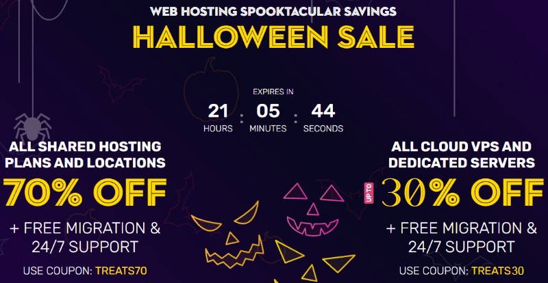 FastComet Halloween WordPress Hosting deal