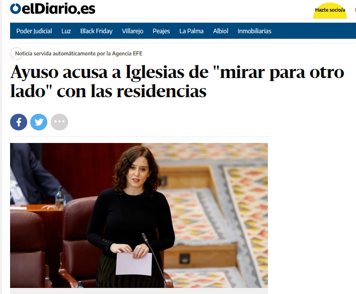 EconoCabreado's tweet photo. ✅PP, VOX y Ana Rosa culparon a @PabloIglesias de lo que pasó en las residencias
✅PP y VOX votan en contra de investigar qué paso realmente
✅Hoy Ayuso les paga 15 millones de euros de nuestros impuestos a las residencias privadas

Así funciona esto... https://t.co/DqxeLnAzAE