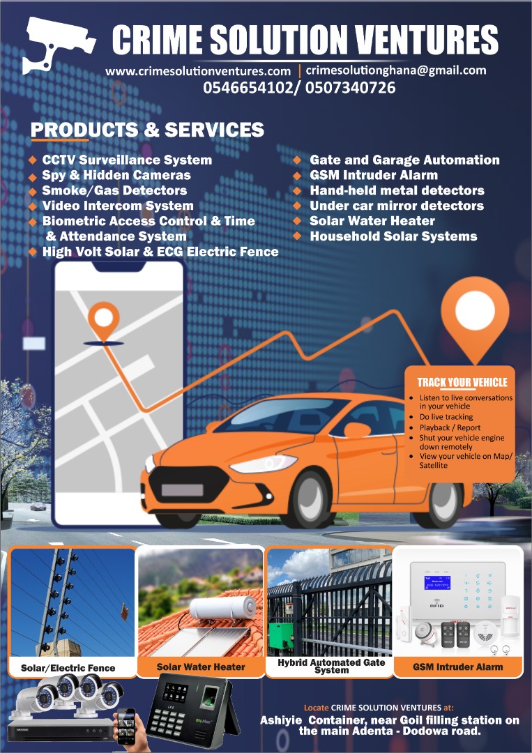 FrankProsperity's tweet photo. Are you thinking of where to get the best security systems???.  Crime solution Ventures is your number 1 answer. Call or whats up 0544645993/0546654102

@Crimesolution21 # Pokuase https://t.co/3GVuQaUxs3