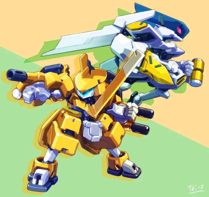 グランビートルとソニックスタッグ描いたよ。 